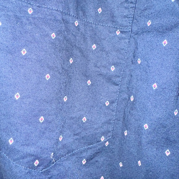 Navy blue with red diamond motif - Picture 2 of 4